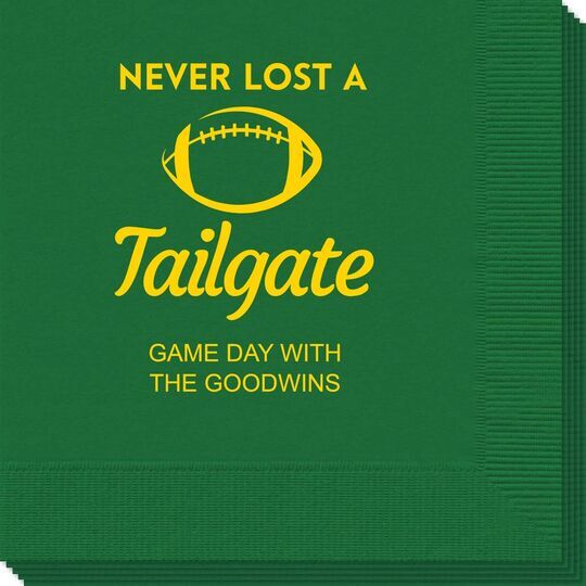 Never Lost A Tailgate Napkins